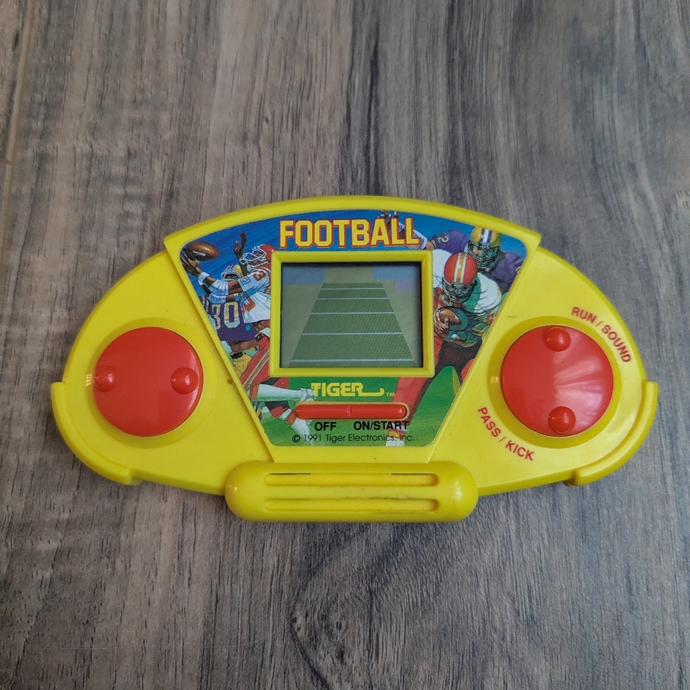 Tiger Vintage Handheld Football Game 1991. Battery Operated Handheld Game.
